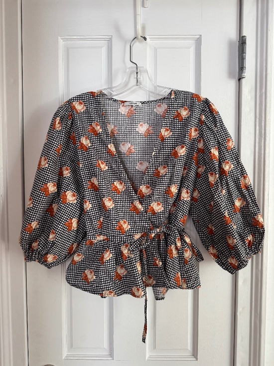 Ganni Tops - Ganni Peplum Wrap Blouse